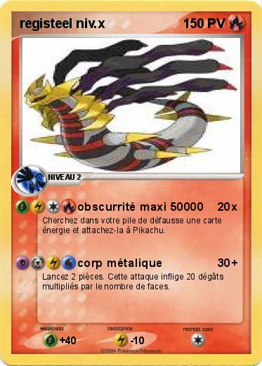Pokemon registeel niv.x