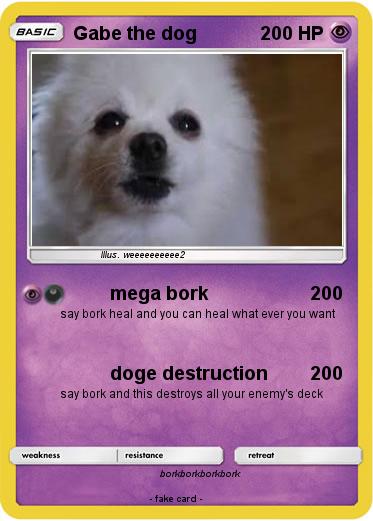 Pokemon Gabe the dog