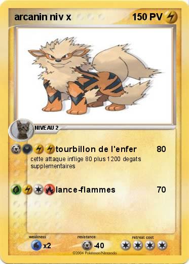 Pokemon arcanin niv x
