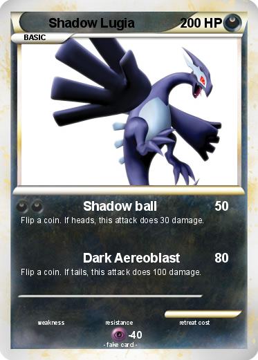 Pokemon Shadow Lugia
