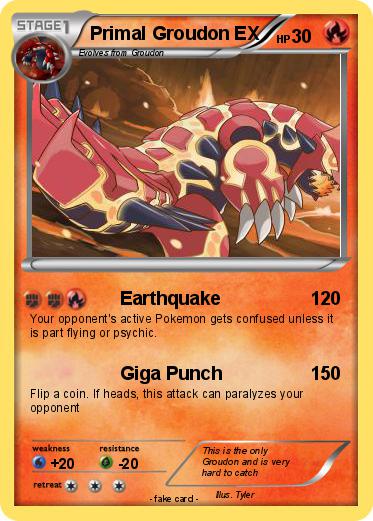 Pokemon Primal Groudon EX