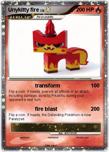 Pokemon Unykitty fire