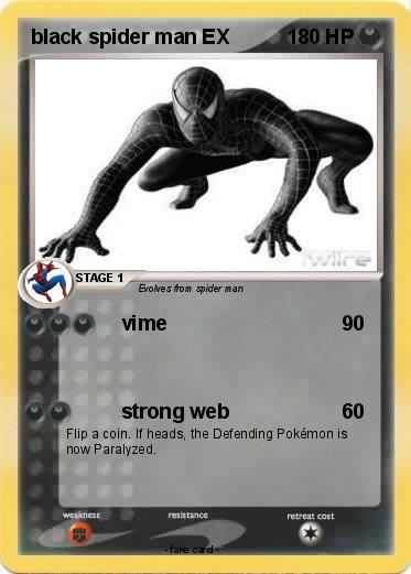 Pokemon black spider man EX
