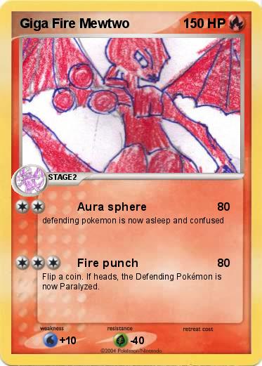 Pokemon Giga Fire Mewtwo