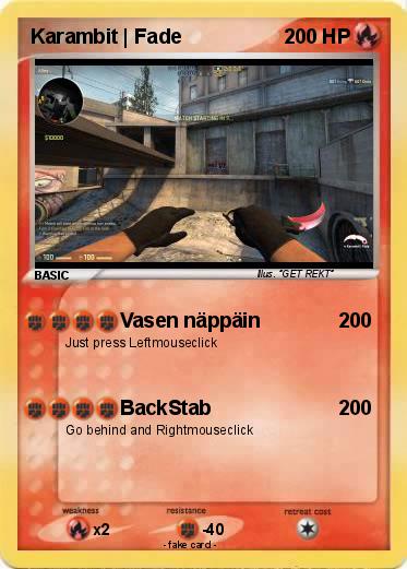 Pokemon Karambit | Fade