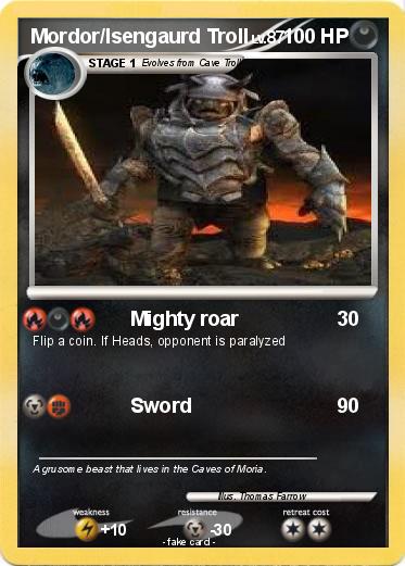 Pokemon Mordor/Isengaurd Troll