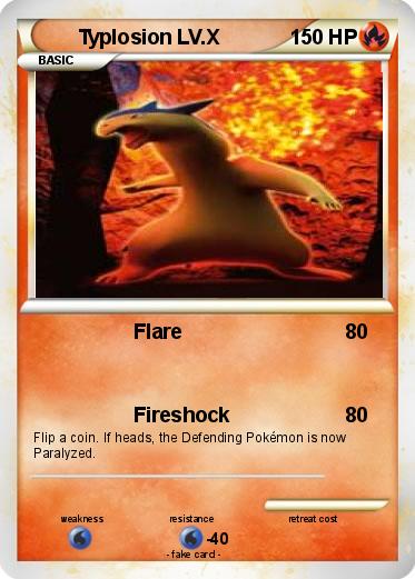 Pokemon Typlosion LV.X
