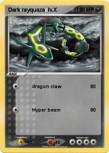 Pokemon Dark rayquaza  lv.X
