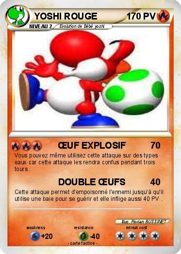 Pokemon YOSHI ROUGE