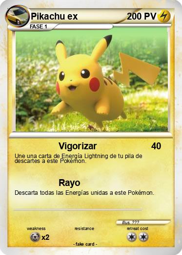 Pokemon Pikachu ex