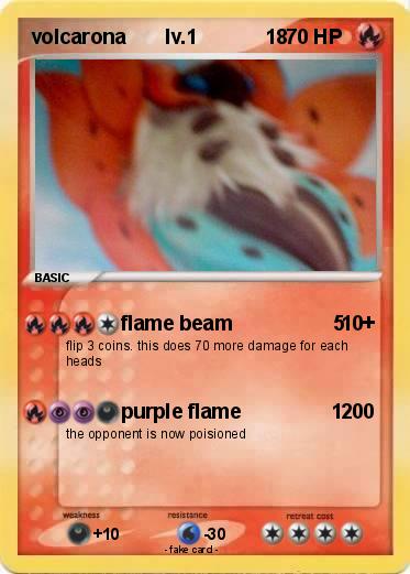 Pokemon volcarona       lv.1            18