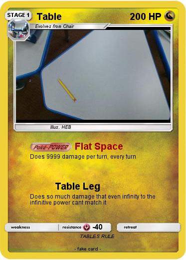 Pokemon Table