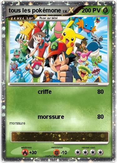 Pokemon tous les pokémone