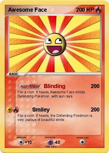 Pokemon Awesome Face