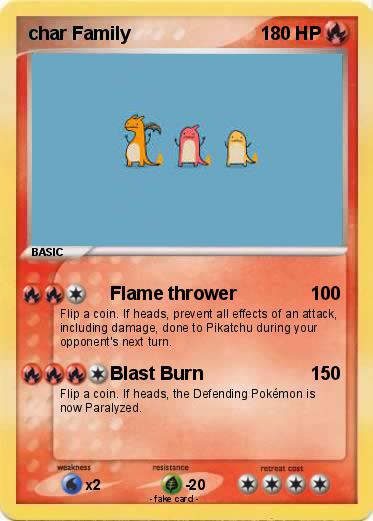 Pokemon char Family