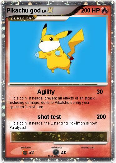 Pokemon Pikachu god