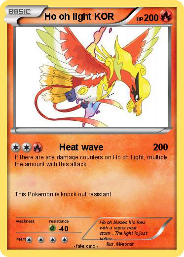 Pokemon Ho oh light KOR