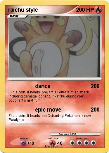 Pokemon raichu style