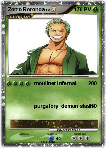 Pokemon Zorro Roronoa