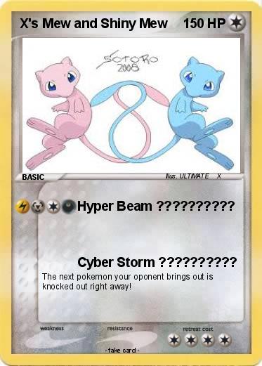 Pokemon X's Mew and Shiny Mew