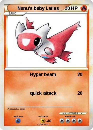 Pokemon Nanu's baby Latias