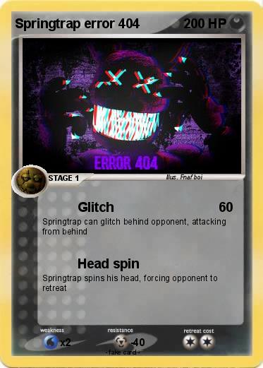 Pokemon Springtrap error 404
