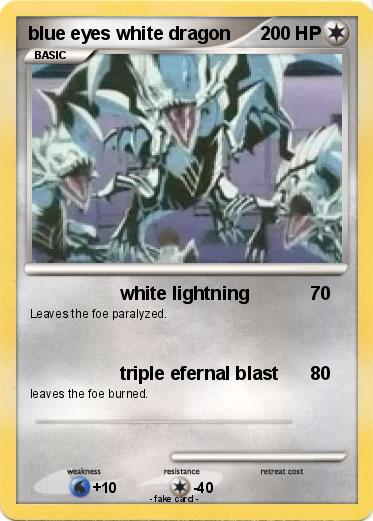 Pokemon blue eyes white dragon