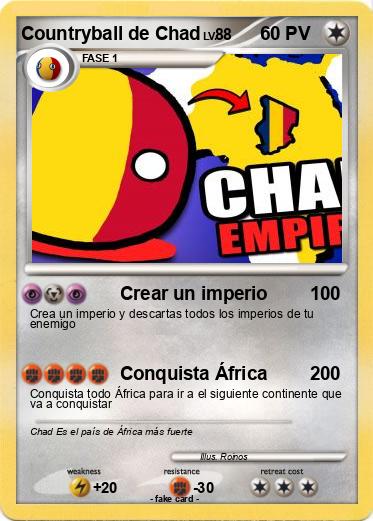 Pokemon Countryball de Chad