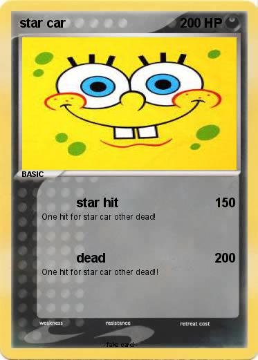 Pokemon star car