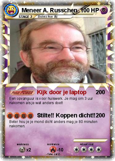 Pokemon Meneer A. Russchen