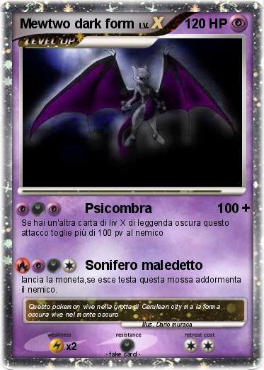 Pokemon Mewtwo dark form