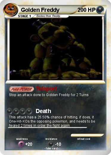 Pokemon Golden Freddy