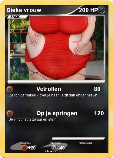 Pokemon Dieke vrouw