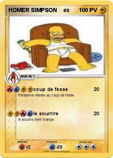 Pokemon HOMER SIMPSON    ex