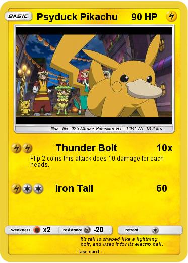 Pokemon Psyduck Pikachu