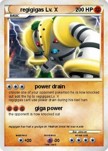 Pokemon regigigas Lv. X