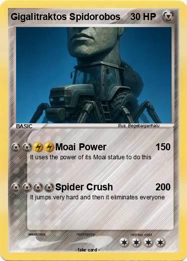 Pokemon Gigalitraktos Spidorobos