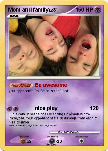 Pokemon Mom and family