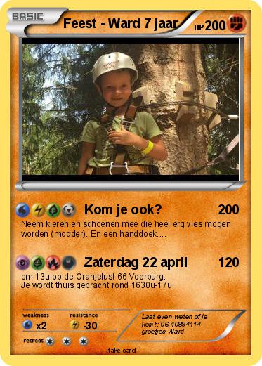 Pokemon Feest - Ward 7 jaar
