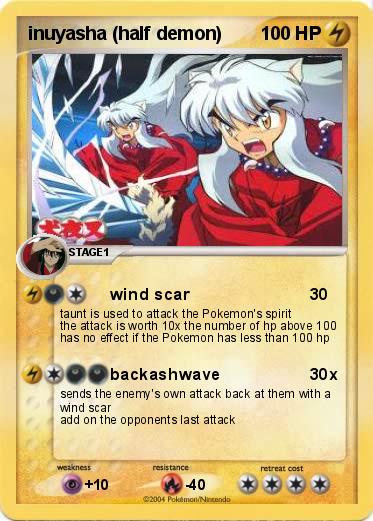 Pokemon inuyasha (half demon)