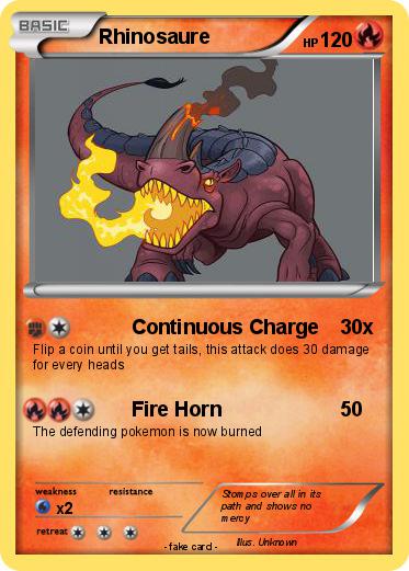 Pokemon Rhinosaure