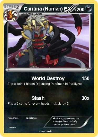 Pokemon Garitina (Human) EX