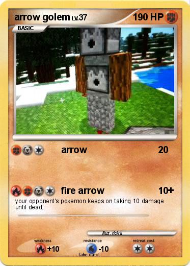 Pokemon arrow golem