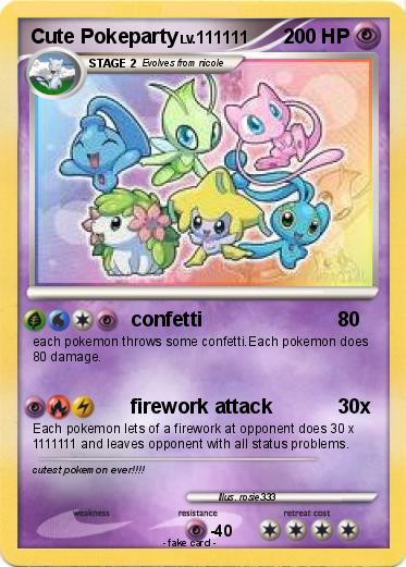 Pokemon Cute Pokeparty