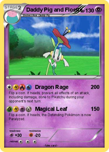 Pokemon Daddy Pig and Floette