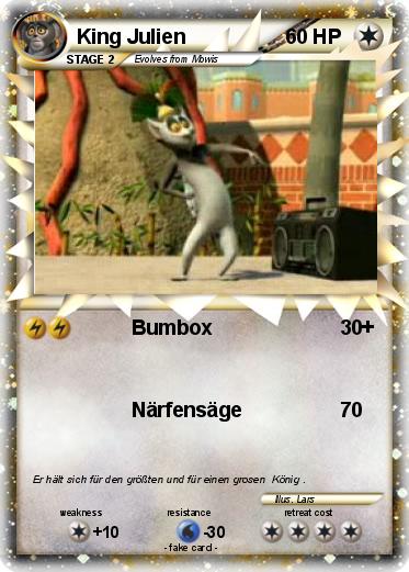 Pokemon King Julien