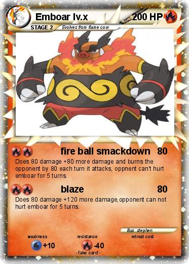 Pokemon Emboar lv.x