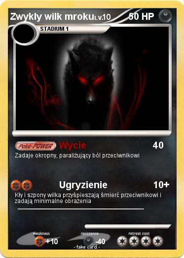 Pokemon Zwykły wilk mroku