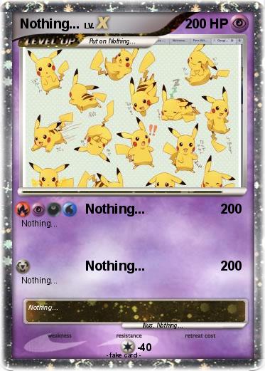 Pokemon Nothing...