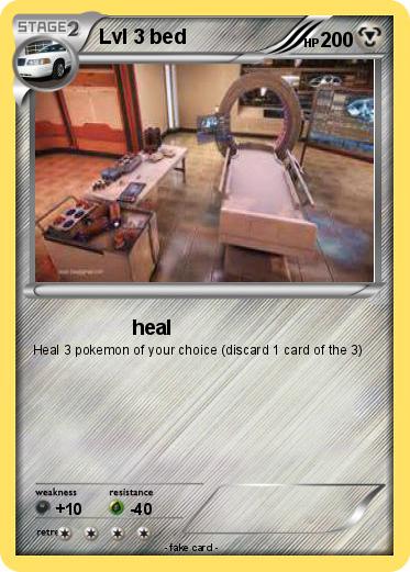 Pokemon Lvl 3 bed